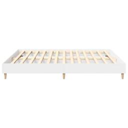 Berkfield Home Bed Frame No Mattress White 200x200 cm Engineered Wood - thumbnail 6