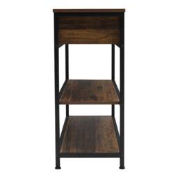 KORVIXA Retro Console Table 3 Drawers in Brown - Size: 0.6m2 - thumbnail 3