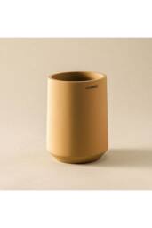 Cosmic Toothbrush Holder, Big & Durable, Polyresin Mandarin, Saona Collection in Orange - thumbnail 2