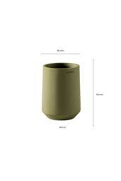 Cosmic Toothbrush Holder, Big & Durable, Polyresin Mandarin, Saona Collection in Orange - thumbnail 6