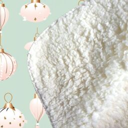 Warren Reed - Designer Christmas Decorations Pink & Green Sherpa Blanket - Size: Large - thumbnail 3