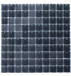 Neel Blue Glitter Shimmer Sequin Wall Panels, 30cm x 30cm in Black - Size: 30 cm x 30 cm - thumbnail 1