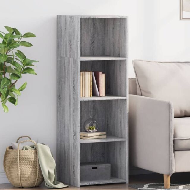 Berkfield Home Highboard Grey Sonoma 40x41x124 cm Engineered Wood - Size: 40 x 41 x 124 cm - image 1