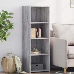 Berkfield Home Highboard Grey Sonoma 40x41x124 cm Engineered Wood - Size: 40 x 41 x 124 cm - thumbnail 1