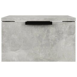 Berkfield Home Wall-mounted Bedside Cabinet Concrete Grey 34x30x20 cm - Size: 34 x 30 x 20 cm - thumbnail 3