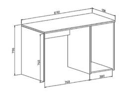 Vente-unique Desk - 5 Drawers - Glossy White & Gold - VUKIA - thumbnail 9