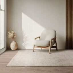 The Rug Shop UK Modern Abstract Natural Polyester Cotton Backing Area Rug - Size: 200 cm x 300 cm - thumbnail 1