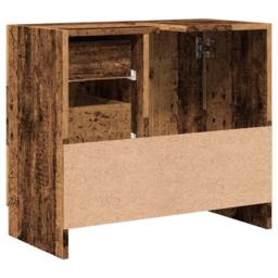 Berkfield Home Sink Cabinet Old Wood 63x30x54 cm Engineered Wood in Brown - Size: 63 x 30 x 54 cm - thumbnail 6