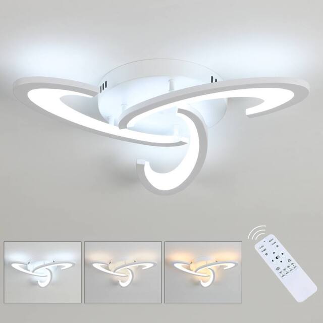 Goeco LED Ceiling Light Dimmable 30W for Kitchen Bedroom Balcony Hallway in White - image 1