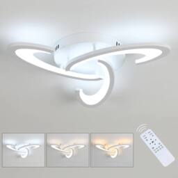 Goeco LED Ceiling Light Dimmable 30W for Kitchen Bedroom Balcony Hallway in White - thumbnail 1