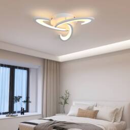 Goeco LED Ceiling Light Dimmable 30W for Kitchen Bedroom Balcony Hallway in White - thumbnail 2