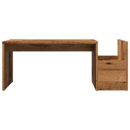 Berkfield Home Coffee Table Old Wood 90x45x35 cm Engineered Wood in Brown - Size: 90 x 45 x 35 cm - thumbnail 4