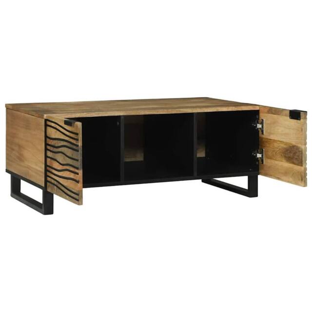 Berkfield Home Coffee Table 100x54x40 cm - Solid Mango Wood in Brown - Size: 100 x 54 x 40 cm - image 1