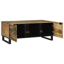 Berkfield Home Coffee Table 100x54x40 cm - Solid Mango Wood in Brown - Size: 100 x 54 x 40 cm - thumbnail 1