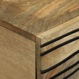 Berkfield Home Coffee Table 100x54x40 cm - Solid Mango Wood in Brown - Size: 100 x 54 x 40 cm - thumbnail 6