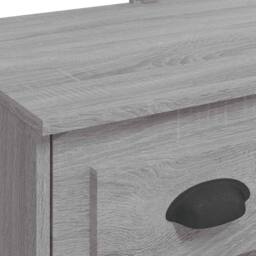 Berkfield Home Beautiful Dressing Table with LED Lights Grey Sonoma 90x42x132.5 cm - thumbnail 8