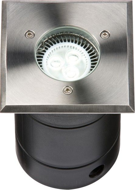 Netlighting Square Stainless Steel Walkover Driveover Light 230V IP67 in Grey