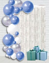 Netagon Shimmer Tinsel Curtain 3M x 1M Silver - thumbnail 6