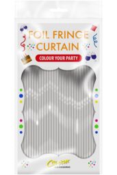 Netagon Shimmer Tinsel Curtain 3M x 1M Silver - thumbnail 2