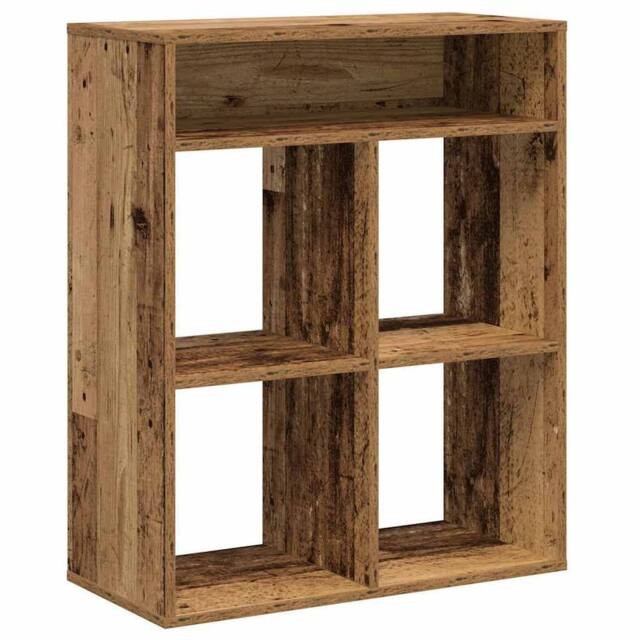Berkfield Home Book Cabinet Old Wood 66x31x80 cm Engineered Wood in Brown - Size: 66 x 31 x 80 cm - image 1