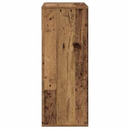 Berkfield Home Book Cabinet Old Wood 66x31x80 cm Engineered Wood in Brown - Size: 66 x 31 x 80 cm - thumbnail 5