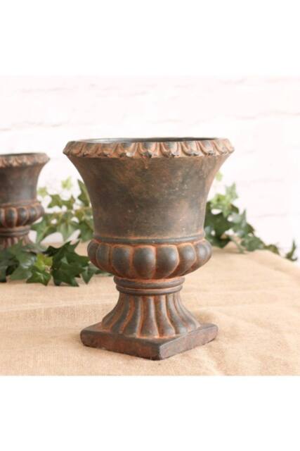 KDMD Urn Cement Flower Pot 24cm Pale Orange in Terracotta - image 1