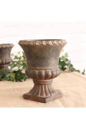 KDMD Urn Cement Flower Pot 24cm Pale Orange in Terracotta - thumbnail 2