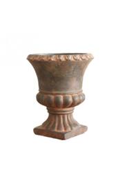 KDMD Urn Cement Flower Pot 24cm Pale Orange in Terracotta - thumbnail 4