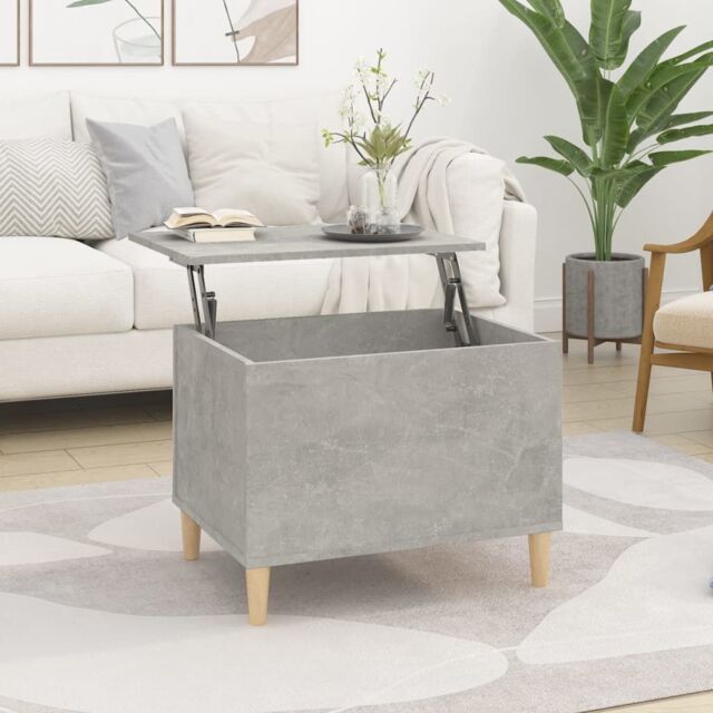 Berkfield Home Coffee Table Concrete Grey 60x44.5x45 cm Engineered Wood - image 1