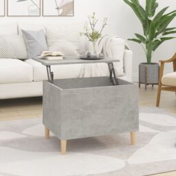 Berkfield Home Coffee Table Concrete Grey 60x44.5x45 cm Engineered Wood - thumbnail 1