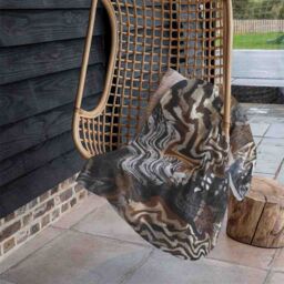 Benjamin Tate Design African Print Blanket in Natural - Size: 120 cm x 150 cm - thumbnail 4