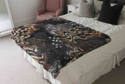 Benjamin Tate Design African Print Blanket in Natural - Size: 120 cm x 150 cm - thumbnail 3