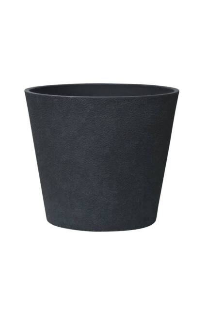 KDMD Charcoal Black Aged Effect Plastic Planter 30cm - image 1