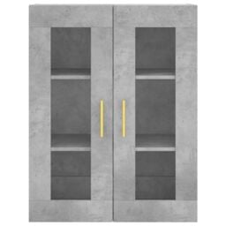 Berkfield Home Highboard Concrete Grey 69.5x34x180 cm Engineered Wood - thumbnail 6
