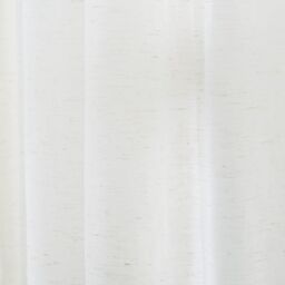 OHS Linen Look Voile Curtains 2 Panels Net Rod Slot Top Pair in Natural - Size: 140 cm width x 220 cm drop - thumbnail 4