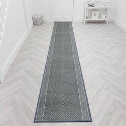 runrug Hallway Carpet Runner Rug - Soft & Comfy, Non-Slip, 8mm - Walton' in Grey - Size: 100 cm x 330 cm - thumbnail 7