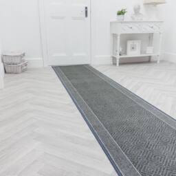 runrug Hallway Carpet Runner Rug - Soft & Comfy, Non-Slip, 8mm - Walton' in Grey - Size: 100 cm x 330 cm - thumbnail 5