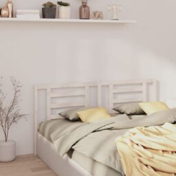 Berkfield Home Bed Headboard White 186x4x100 cm Solid Pine Wood - Size: 186 x 4 x 100 cm - thumbnail 1