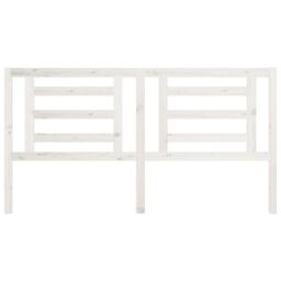 Berkfield Home Bed Headboard White 186x4x100 cm Solid Pine Wood - Size: 186 x 4 x 100 cm - thumbnail 3