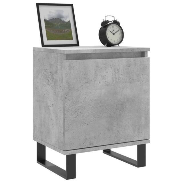 Berkfield Home Elegant Bedside Cabinets 2 pcs Concrete Grey 40x30x50 cm Engineer - Size: 40 x 30 x 50 cm - image 1