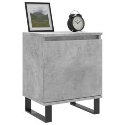 Berkfield Home Elegant Bedside Cabinets 2 pcs Concrete Grey 40x30x50 cm Engineer - Size: 40 x 30 x 50 cm - thumbnail 1