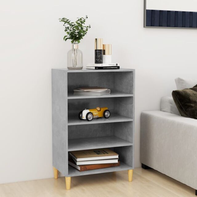 Berkfield Home Sideboard Concrete Grey 57x35x90 cm Engineered Wood - Size: 57 x 35 x 90 cm - image 1
