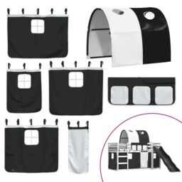 Berkfield Home Bunk Bed without Mattress with Slide White & Black 90x200 cm - thumbnail 5