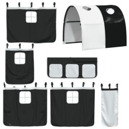 Berkfield Home Bunk Bed without Mattress with Slide White & Black 90x200 cm - thumbnail 6