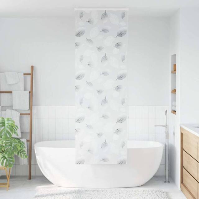 Berkfield Home Shower Roller Blind with Cassette 60x240 cm Fabric Width 56 cm in Grey - image 1