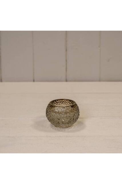 KDMD Smokey Brown Round Tealight Holder - image 1
