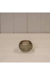 KDMD Smokey Brown Round Tealight Holder - thumbnail 1