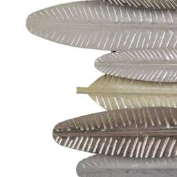 Wyld and Coco Feathers Wall Decor Gold and Silver Iron 66 x 37 cm Industrial Modern - thumbnail 5