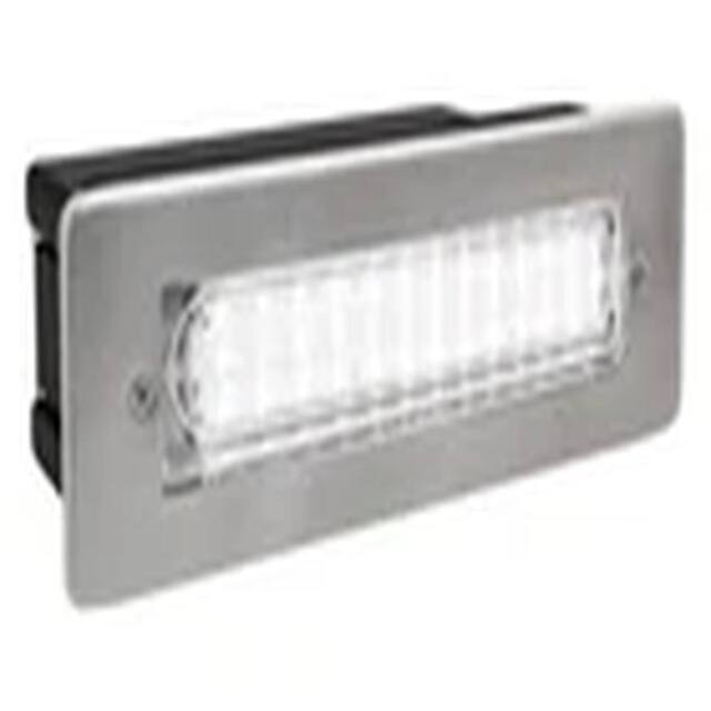 EONLION IP68 2.3W LED Bricklight Outdoor Step Pathway Wall Light White in Silver - image 1