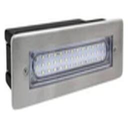 EONLION IP68 2.3W LED Bricklight Outdoor Step Pathway Wall Light White in Silver - thumbnail 3
